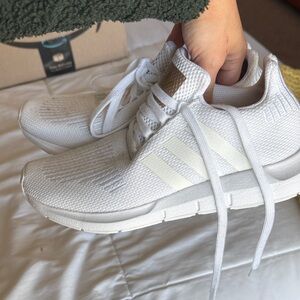 Adidas White Mesh Sneakers